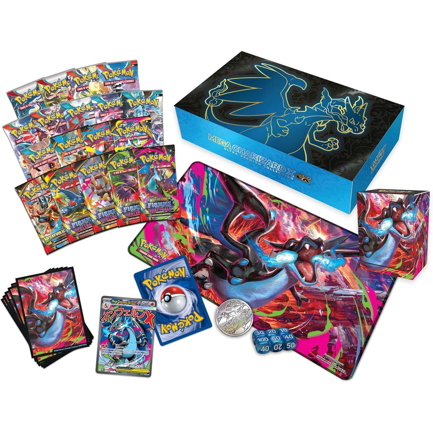 Pokémon: GCC Pokémon Ultra Premium Mega Charizard X-ex Collection 0196214130685