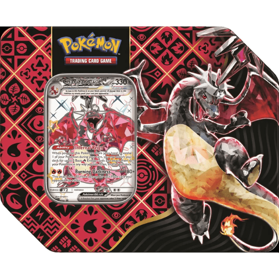 Pokémon Scarlet and Violet 4.5 Paldean Fates 5-Booster Tin - Great Tusk/Iron Treads/Charizard