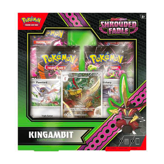 Pokémon Scarlet and Violet Shrouded Fable Kingambit Illustration Rare Collection 0820650858581