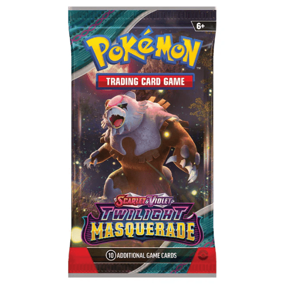 Pokémon Scarlet and Violet Twilight Masquerade Booster Pack (1 Pack Selected at Random) 0820650853401