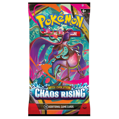 Pokémon TCG: Mega Evolution Chaos Rising - Booster Pack - 1 Pack Selected at Random (Release Date 22/05/26 - We will Post on the 21st May) 0196214154179
