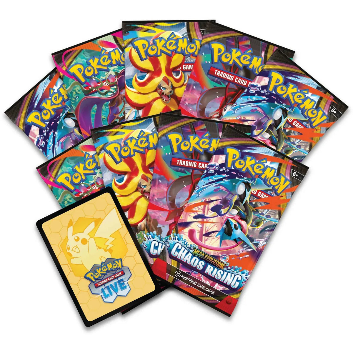 Pokémon TCG: Mega Evolution Chaos Rising - Elite Trainer Box (1 Per customer/household (read product description) (Release Date 22/05/26 - We will Post on the 21st May) 0196214154117
