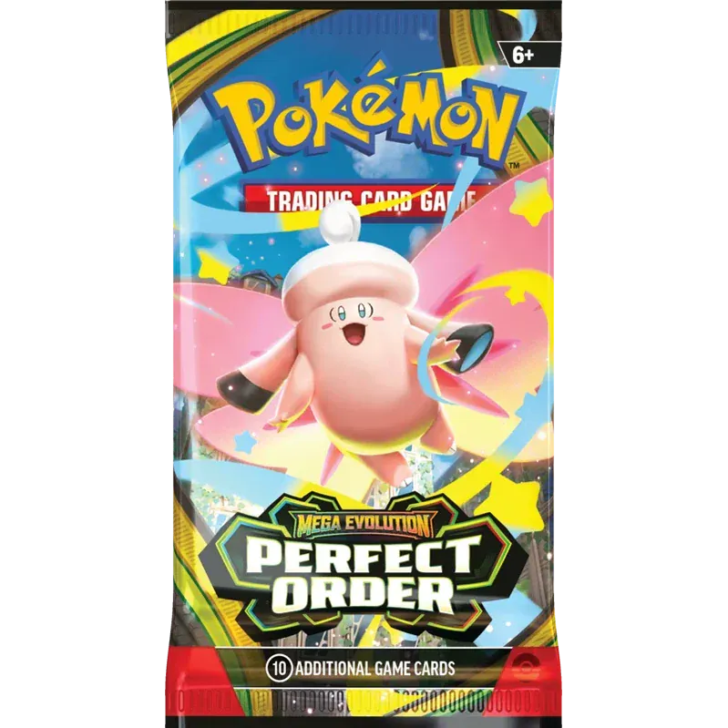 Pokemon TCG Mega Evolution Perfect Order Booster Pack (1 Selected at Random) (Release Date 27/03/26 - We will Post on the 26th March)