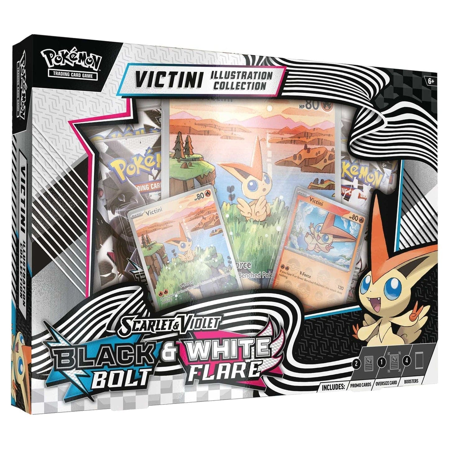 Pokémon TCG: Scarlet & Violet 10.5 - Black Bolt & White Flare Unova Victini Illustration Collection 0196214112599