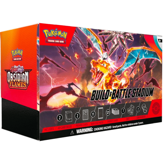 Pokémon TCG: Scarlet & Violet 3 Obsidian Flames Build & Battle Stadium Box