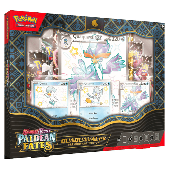 Pokémon Scarlet and Violet 4.5 Paldean Fates Premium Collection - Meowscarada/Quaquaval/Skeledirge 0820650856341