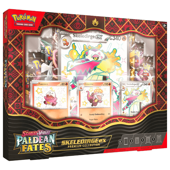 Pokémon Scarlet and Violet 4.5 Paldean Fates Premium Collection - Meowscarada/Quaquaval/Skeledirge 0820650856341