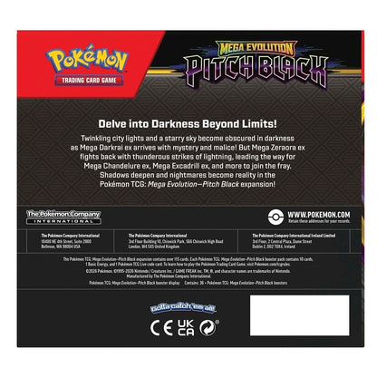 Pokémon TCG: Mega Evolution—Pitch Black Booster Box – 36 Packs (Chance of Chase)