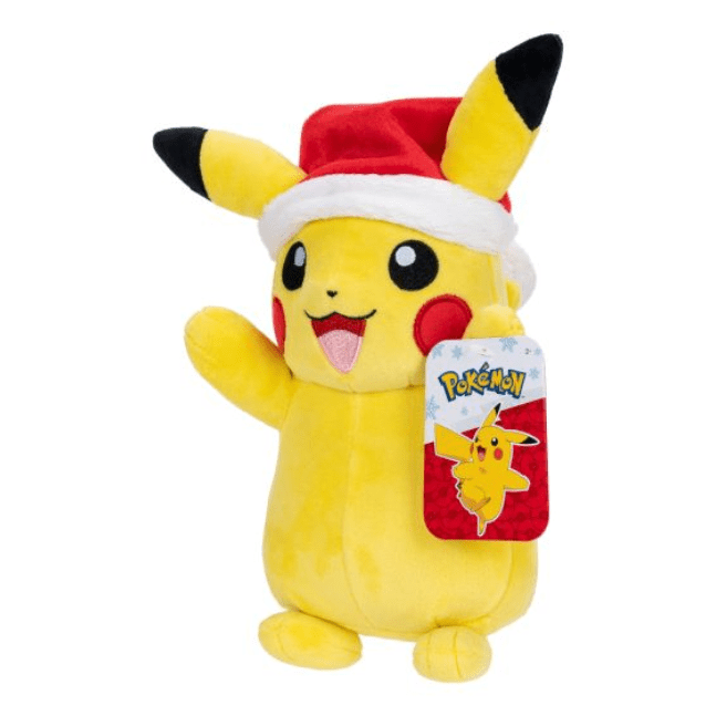 Pokémon Seasonal Kellytoy Plush: Pikachu with Santa Hat 191726480617