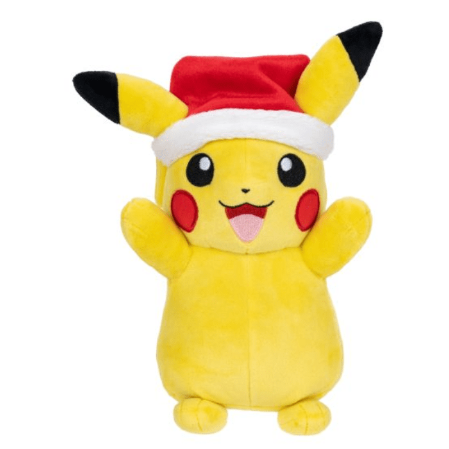 Pokémon Seasonal Kellytoy Plush: Pikachu with Santa Hat 191726480617