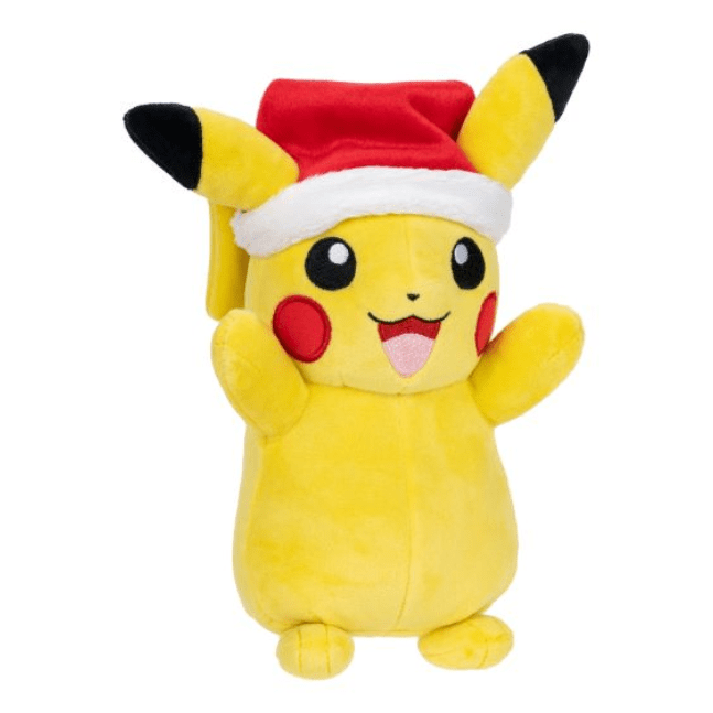 Pokémon Seasonal Kellytoy Plush: Pikachu with Santa Hat 191726480617