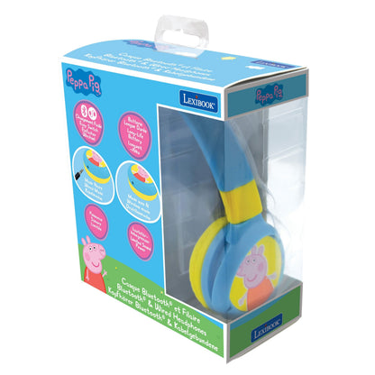 Lexibook Peppa Pig 2-in-1 Bluetooth Kids' Headphones