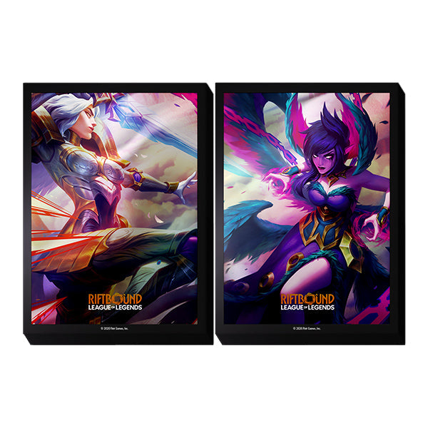 Riftbound: League of Legends Vendetta Art Sleeves – Kayle vs Morgana