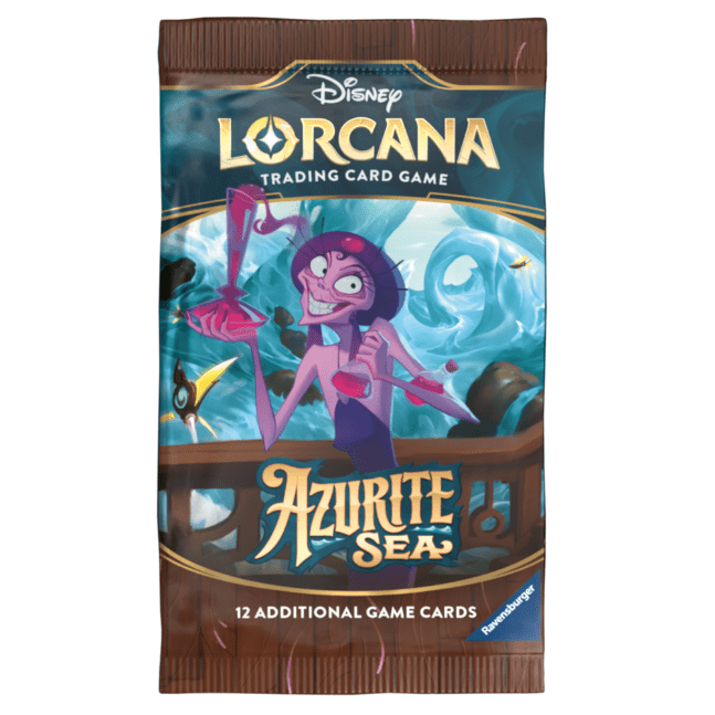 Disney Lorcana TCG: Azurite Sea Booster Pack (1 pack selected at Random) 4050368984227