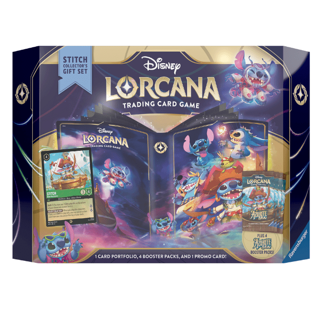 Disney Lorcana Trading Card Game Azurite Sea Gift Set - Stitch 4050368984357