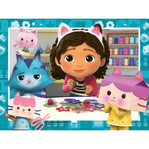 Gabby's Dollhouse: 4 in a Box Jigsaw Puzzle 4005556031436