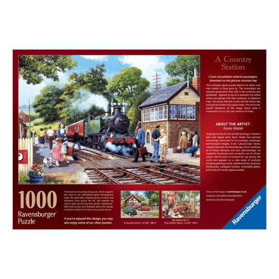 Ravensburger - A Country Station - 1000 Piece Jigsaw Puzzle 4005556176403