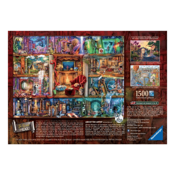 Ravensburger: Aimee Stewart The Grand Library 1500 Piece Jigsaw Puzzle 4005556171583