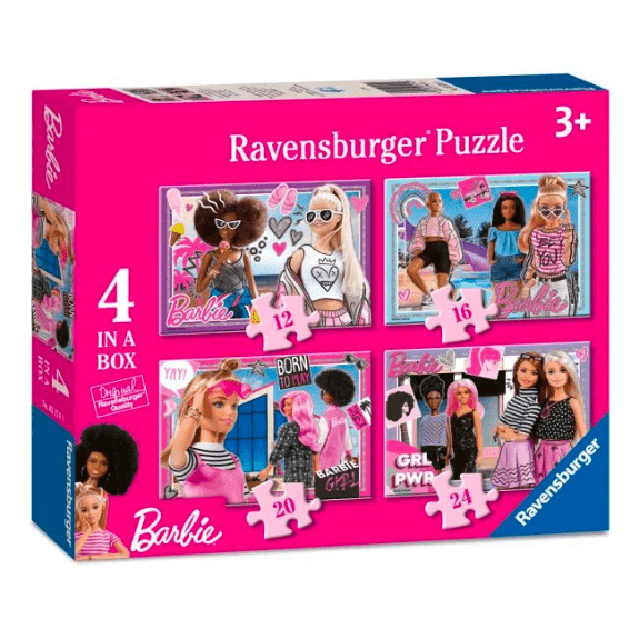 Ravensburger: Barbie 4 in a Box Jigsaw Puzzle 4005556031740
