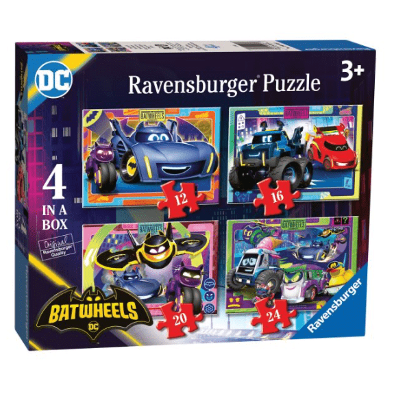 Ravensburger - Batwheels 4 in a Box Jigsaw Puzzle 4005555010555