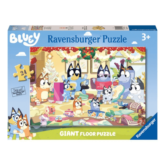 Ravensburger: Bluey Christmas 24 Piece Giant Floor Puzzle 4005556031719