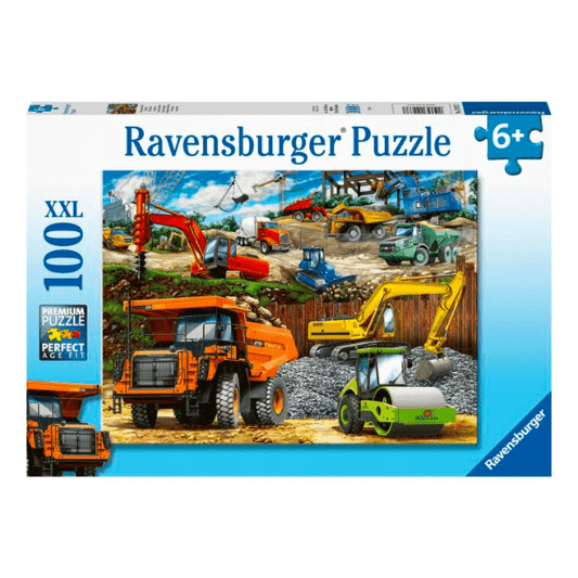 Ravensburger: Construction Vehicles XXL - 100 Piece Jigsaw Puzzle 4005556129737