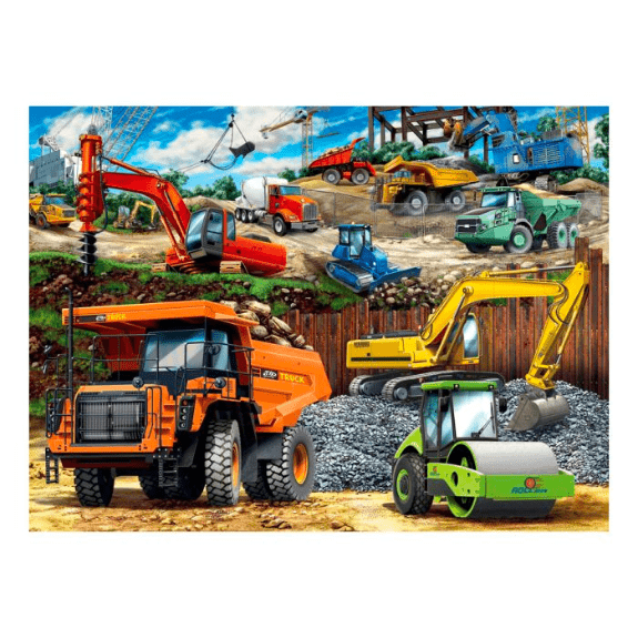 Ravensburger: Construction Vehicles XXL - 100 Piece Jigsaw Puzzle 4005556129737