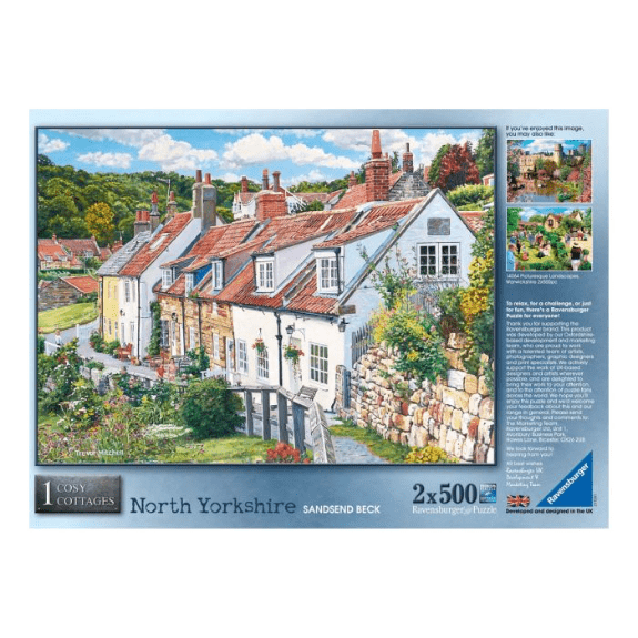 Ravensburger - Cosy Cottages No.1 North Yorkshire - 2x 500 Piece Jigsaw Puzzle 4005556149698