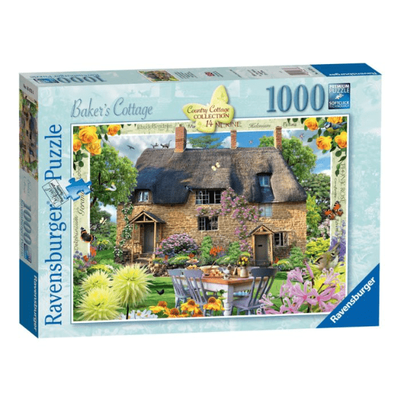 Ravensburger: Country Cottage Collection No.14 Baker's Cottage 1000 Piece Jigsaw Puzzle 4005556168736