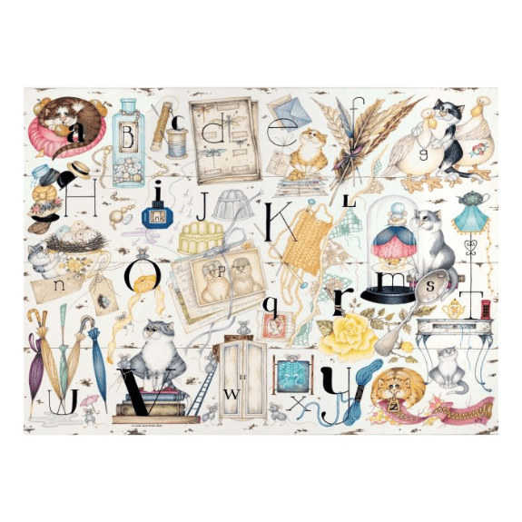 Ravensburger: Crazy Cats Alphabet 500 Piece Jigsaw Puzzle 4005556164264