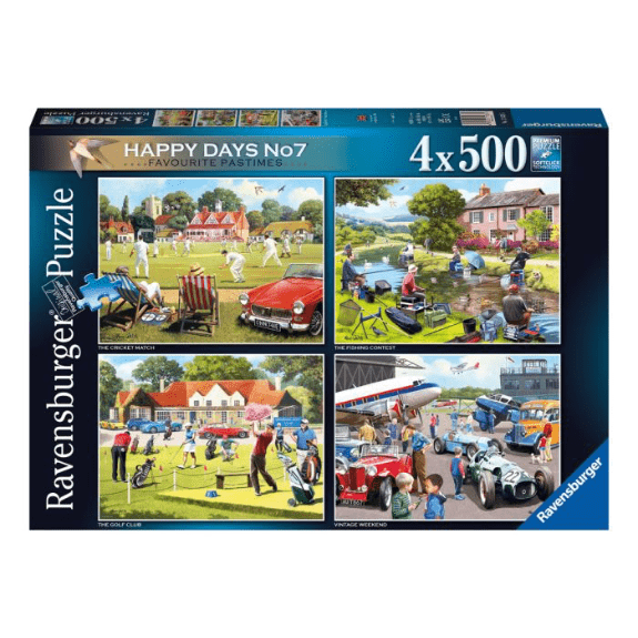 Ravensburger - Favourite Pastimes - 4x 500 Piece Jigsaw Puzzle 4005556176335