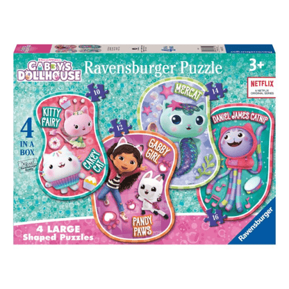 Ravensburger: Gabby's Dollhouse 4 in a Box Jigsaw Puzzle 4005556031702