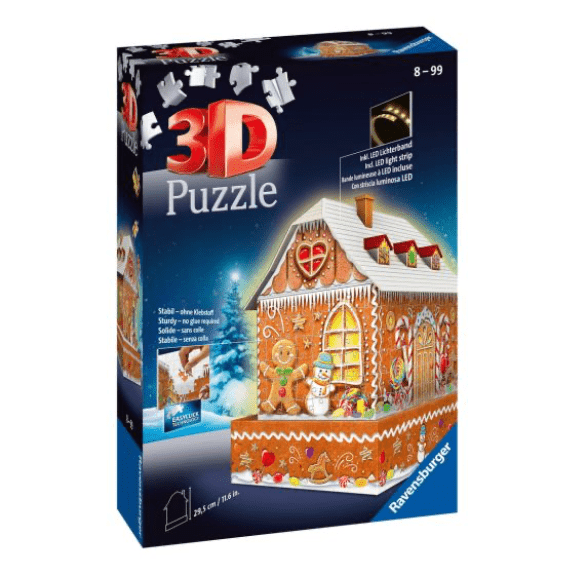 Ravensburger: Gingerbread House 216 Piece 3D Puzzle 4005556112371