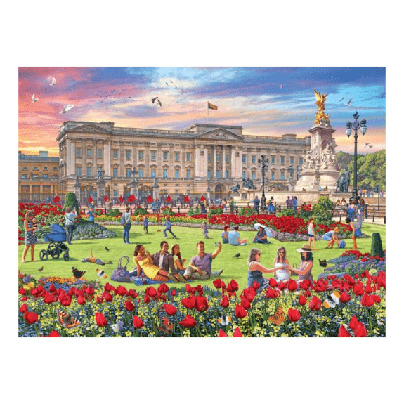 Ravensburger: Happy Days Collection No.4 Royal Residences 4x 500 Piece Jigsaw Puzzle 4005556171408