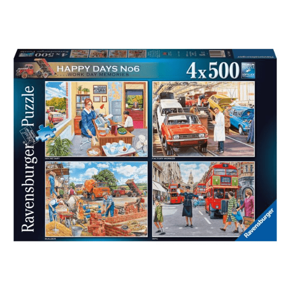 Ravensburger: Happy Days No.6 Work Day Memories 500 Piece Jigsaw Puzzle 4005556174904