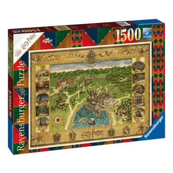 Ravensburger - Harry Potter - 1500 Piece Hogwarts Map Puzzle 4005556165995