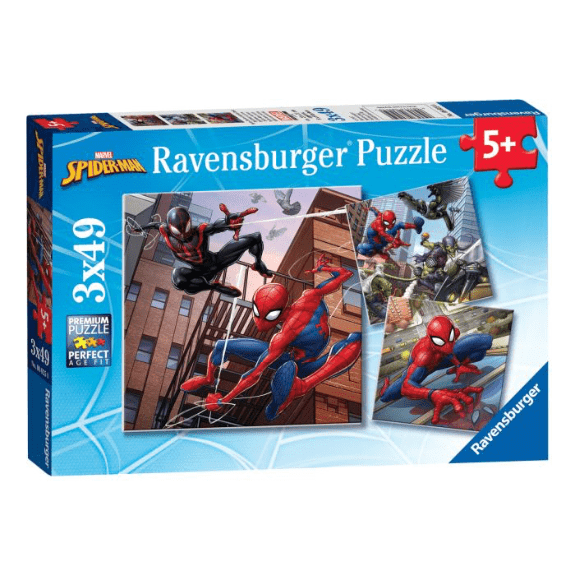 Ravensburger - Marvel Spider-Man - 3x 49 Piece Jigsaw Puzzle 4005556080250