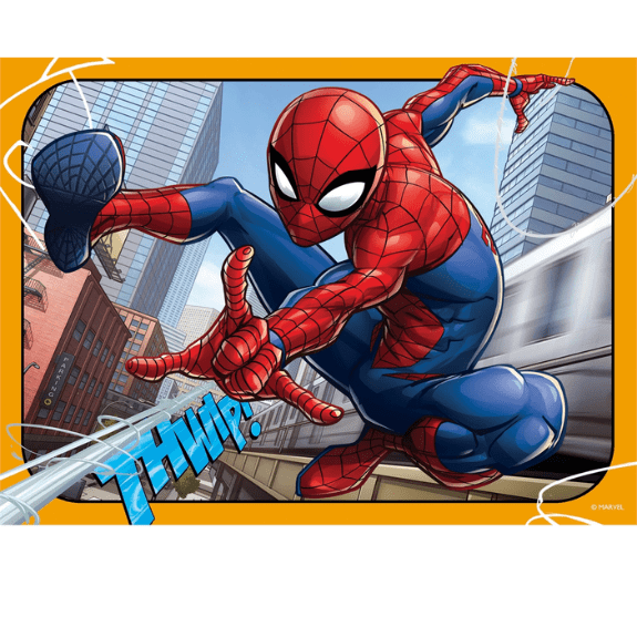 Ravensburger: Marvel Spider-Man 4 in a Box Jigsaw Puzzle 400555609156