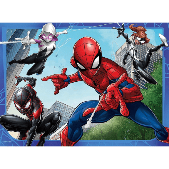 Ravensburger: Marvel Spider-Man 4 in a Box Jigsaw Puzzle 400555609156