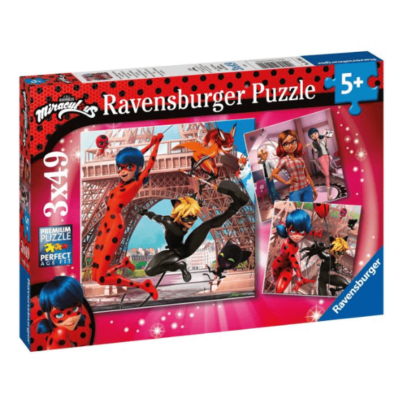 Ravensburger: Miraculous 3x 49 Piece Jigsaw Puzzle 4005556051892