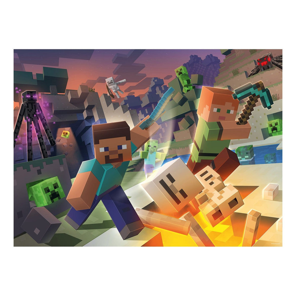 Ravensburger: Monster Minecraft XXL 100 Piece Jigsaw Puzzle 400555613338