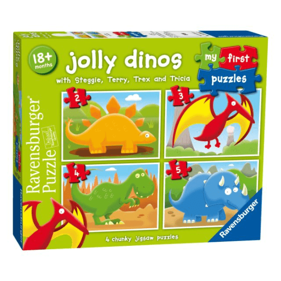 Ravensburger - My First Puzzle Jolly Dinos - (2 3 4 & 5 Piece) Jigsaw Puzzle 4005556072897