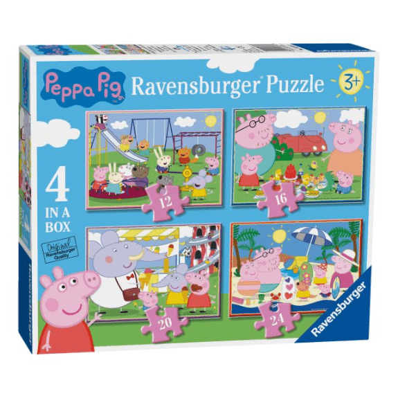 Ravensburger: Peppa Pig 4 in a Box Jigsaw Puzzle 4005556069583