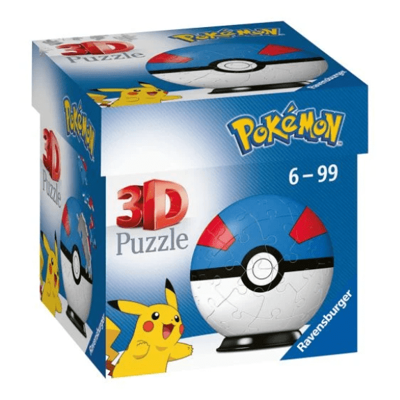 Ravensburger: Pokemon Great Ball 54 Piece 3D Puzzle 4005556112654