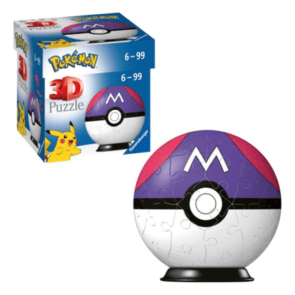 Ravensburger: Pokemon Master Ball 54 Piece 3D Puzzle 4005556115648