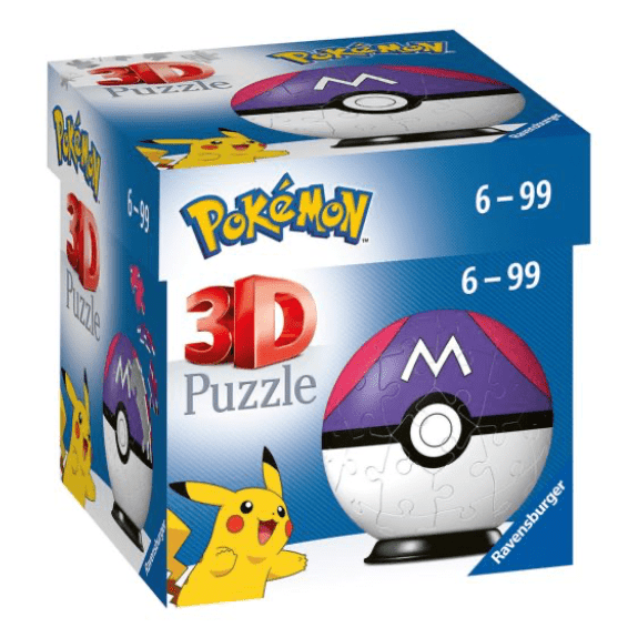 Ravensburger: Pokemon Master Ball 54 Piece 3D Puzzle 4005556115648