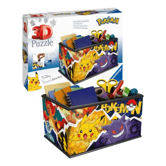 Ravensburger - 3D Puzzle Storage Box - Pokemon, Organizer, 216 Piezas, 8+  Años