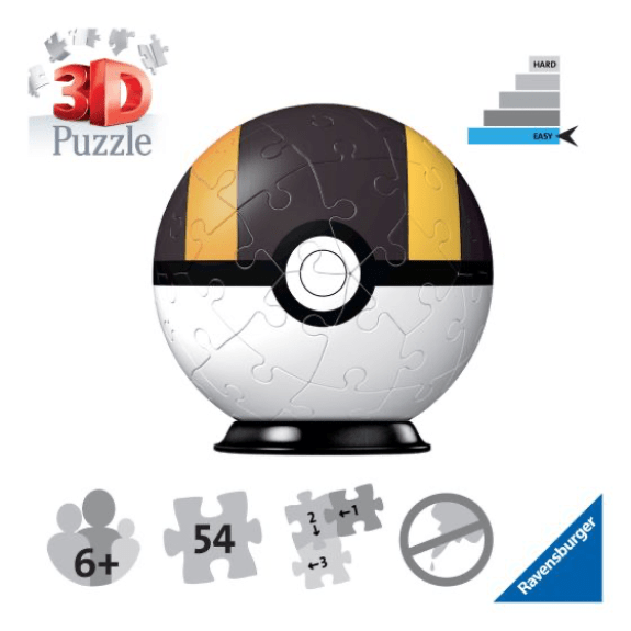 Ravensburger: Pokemon Ultra Ball 54 Piece 3D Puzzle 4005556112661