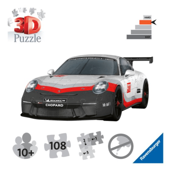 Ravensburger: Porsche GT3 Cup 108 Piece 3D Puzzle 4005556115570
