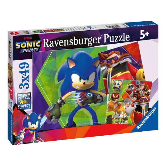 Ravensburger: Sonic Prime 3x 49 Piece Jigsaw Puzzle 4005556056958